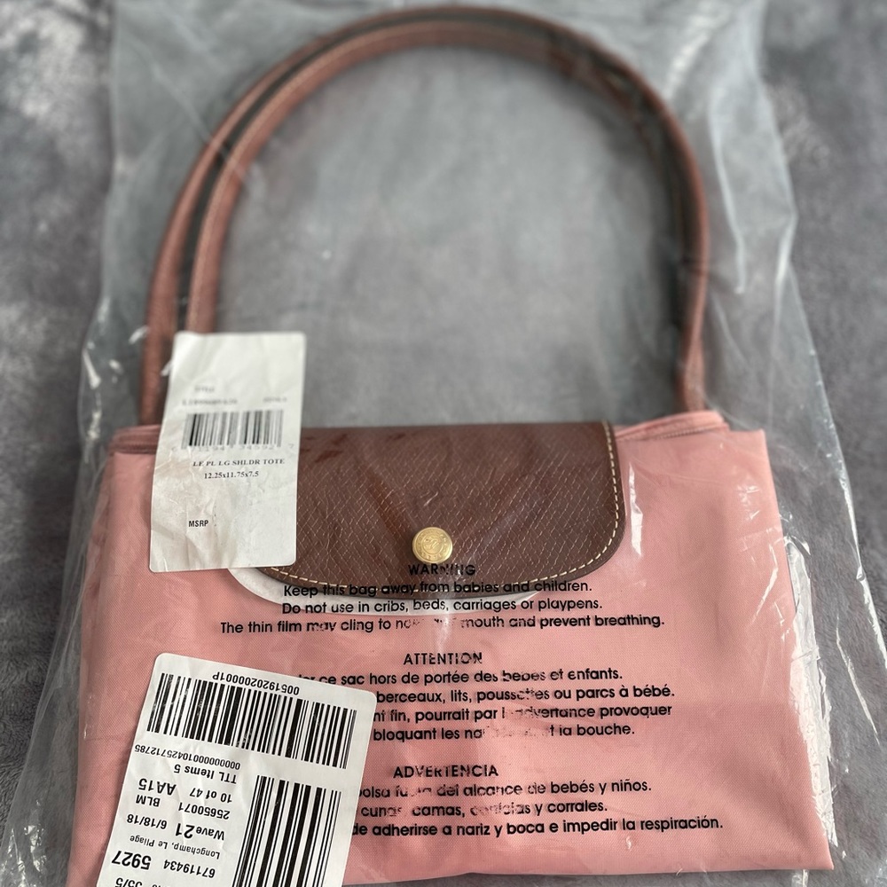 NWT Longchamp Le Pliage Shoulder Tote Large